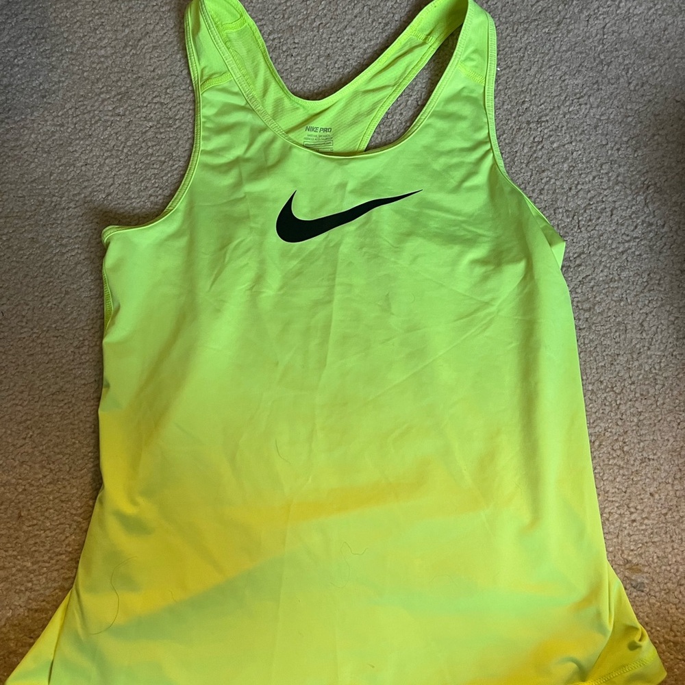 Nike Women's Bright Yellow Tank Top